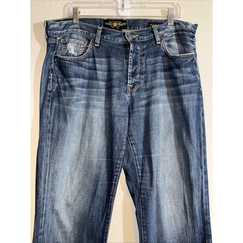 Vintage Lucky Brand Jeans Men's Size 36X32 Yin Yang LUCKY ME Y2K - Picture 2 of 16